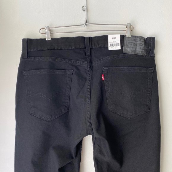 NWT 511 SLIM FIT LEVI’S FLEX MEN'S JEANS Native Cali Stretch Black Size 36x34 - Picture 10 of 11